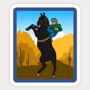 Rodeo Riding On A Horse Sticker